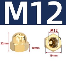 SOLID BRASS DOME NUTS FOR