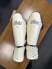 Fairtex Shin Guards for Muay Thai Kickboxing. Size Large