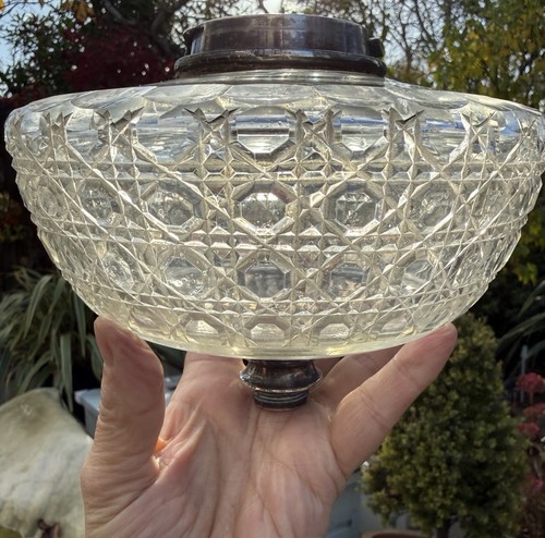 Large antique daisy cut - antique, glass