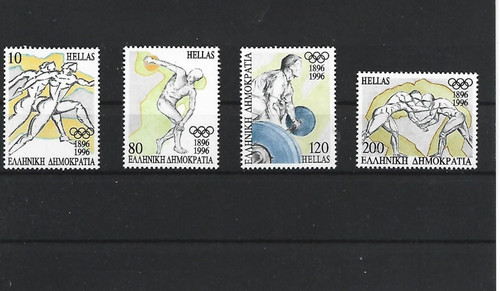 Greece mnh set 1996 atlanta - greece,
