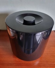Black Plastic Retro Ice Bucket
