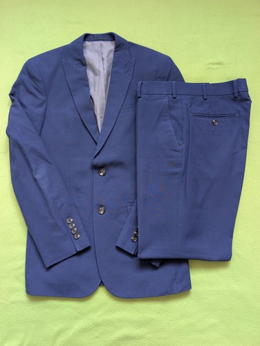 Men suit royal blue 36 - f&f, 36"