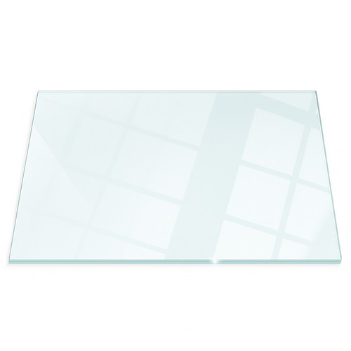 Clear toughened glass hearth - clear,