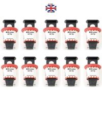 10pcs x Lock Out MCB Circuit Breaker Device Push Pin Out Lock for Lockout Loto
