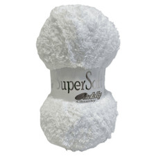 Jarol SUPERSOFT CUDDLY CHUNKY Knitting Wool Yarn 100g - 01 White