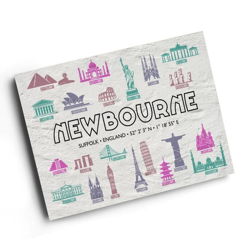 Print newbourne suffolk - a3,