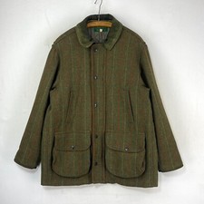 Beaver Tweed Coat Mens 44 XL