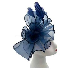 Navy Blue Fascinator & Evening