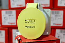 Legrand 32a 110v yellow 3 pin panel surface socket IP44
