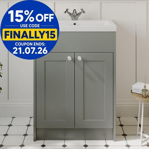 600mm bathroom vanity unit - bathroom,
