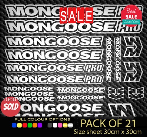 Mongoose vinyl decal stickers - vinyl,