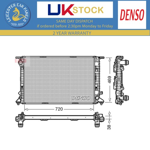 Denso radiator for audi - audi, a6