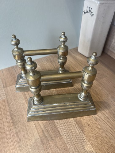 Antique brass pair - pair, of