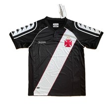 Vasco da Gama 1998 Home Shirt Black/White Sash Retro Kit 98 Medium