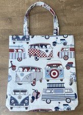 Handmade Fabric Camper Van Tote Bag
