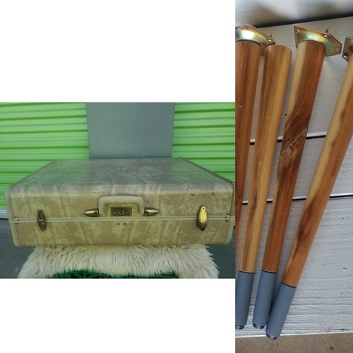 Vtg samsonite suitcase desk - vtg,