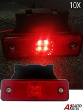 10X 24V Led Red Side Marker