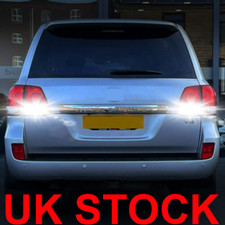 White Reverse Light Bulb LED CANBUS 1156 382 P21W BA15s For Land Cruiser UKSTOCK