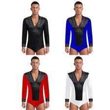 Men Latin Tango Dance Shirt