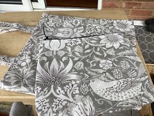 SMALL TOTE BAG + ZIPPED BAG WILLIAM MORRIS STRAWBERRY THIEF IN CREAM