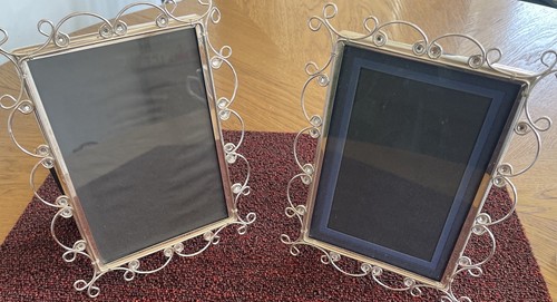 Silver tone filigree photo - 2x,