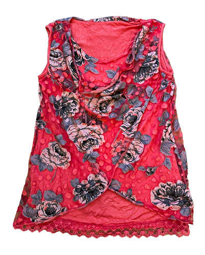 Coral pink women floral - coral,