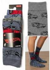 Men's 4 Pack Socks Hotwheels