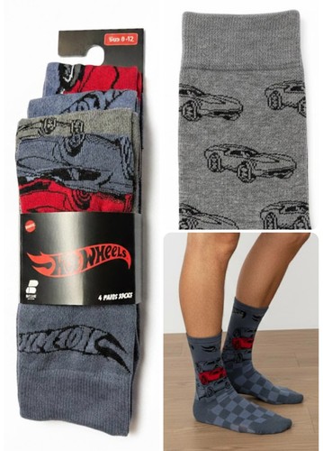 Men pack socks hotwheels - men's,