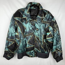 Vtg 80s 90s Head Ski Jacket Sz 36 US6 Star of the Hill Gaper Day Closing Retro