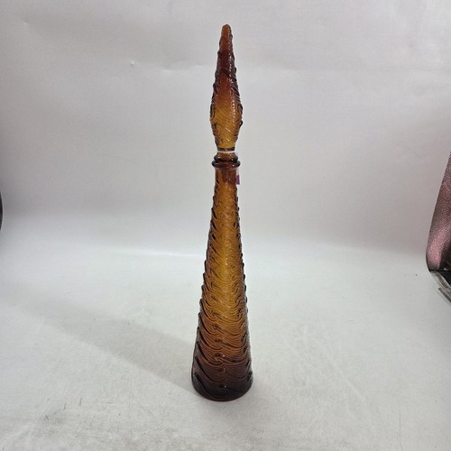 Empoli amber wave glass - amber,