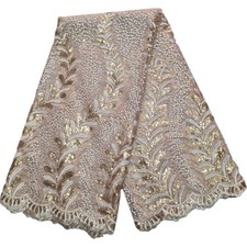 African Lace Nigerian- Beaded