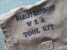 HARLEY DAVIDSON WLA  WW2 MOTORCYCLE  TOOL BAG  STAMPED U.S. 1943
