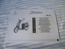PEUGEOT KISBEE MOPED SCOOTER OWNERS MANUAL HANDBOOK - UK PAGES COPIED - LOOK!