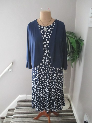 Julipa navy and white spotted - and,
