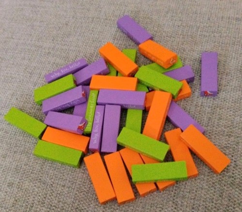Gruffalo themed jenga stacking - jenga,