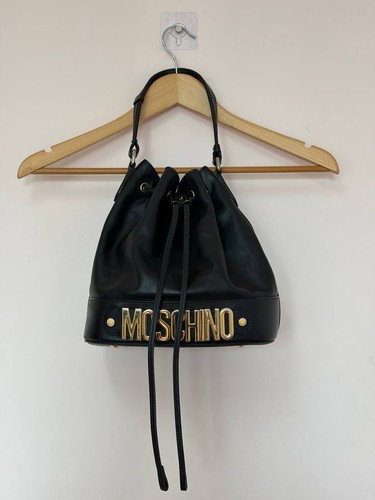 Moschino milano black leather - moschino,
