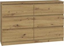 6 Drawer Chest Artisan Oak