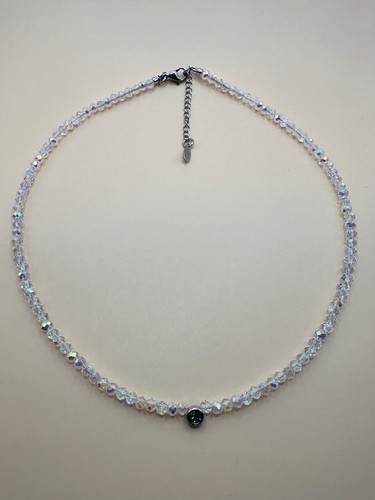 Handmade crystal necklace dark - handmade,