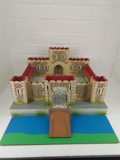 Vintage Wooden Toy Castle With