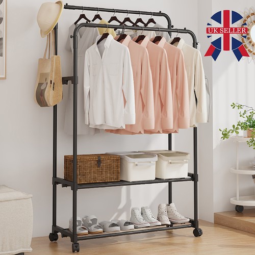 Heavy duty double clothes rail - heavy,