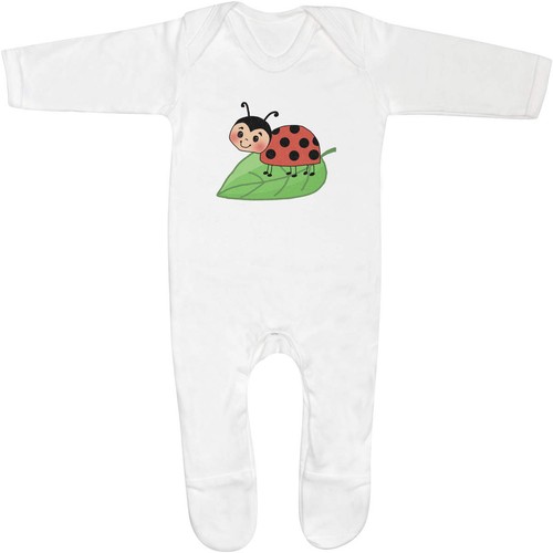 Ladybird baby sleepsuit - 'ladybird',