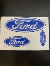 Ford Fiesta Mk8.5 Badges Set Blue And White Colour