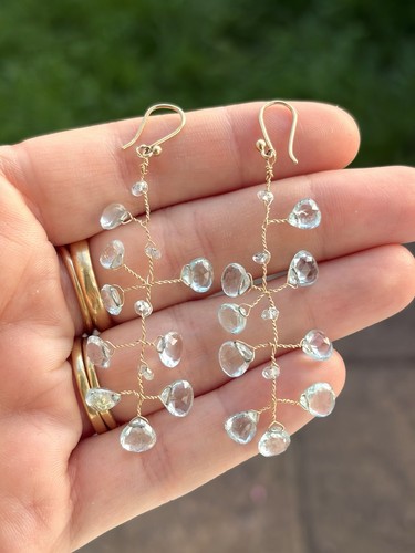 Vintage 9ct gold aquamarine - vintage, &