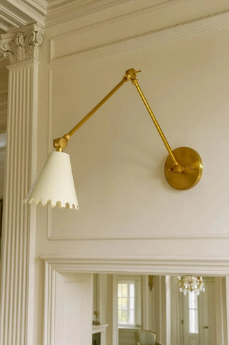 Italian brass wall sconce - wall,