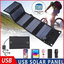 Foldable 100W Solar Panel Solar Panel PowerBank Mobile Phone USB Charger Camping