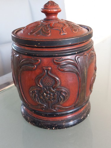 Antique art nouveau lidded - art,