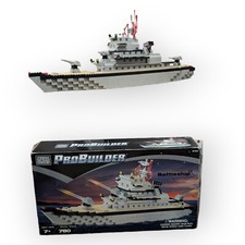 Mega Bloks Pro Builder Collector Series Battleship 9760 99% Complete Rare 
