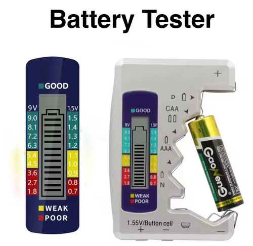 Universal battery tester - battery,