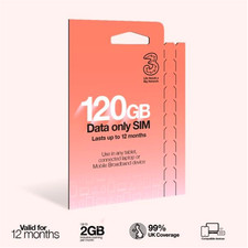 Three 120gb data only sim - three,