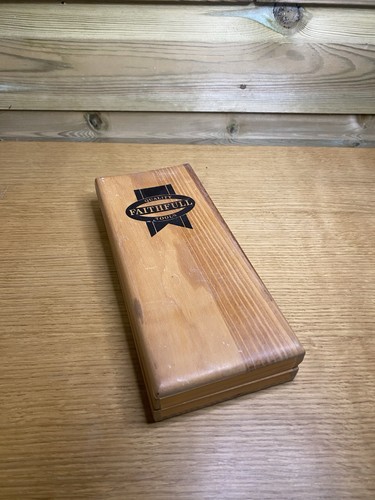 Vintage boxed sharpening stone - vintage,